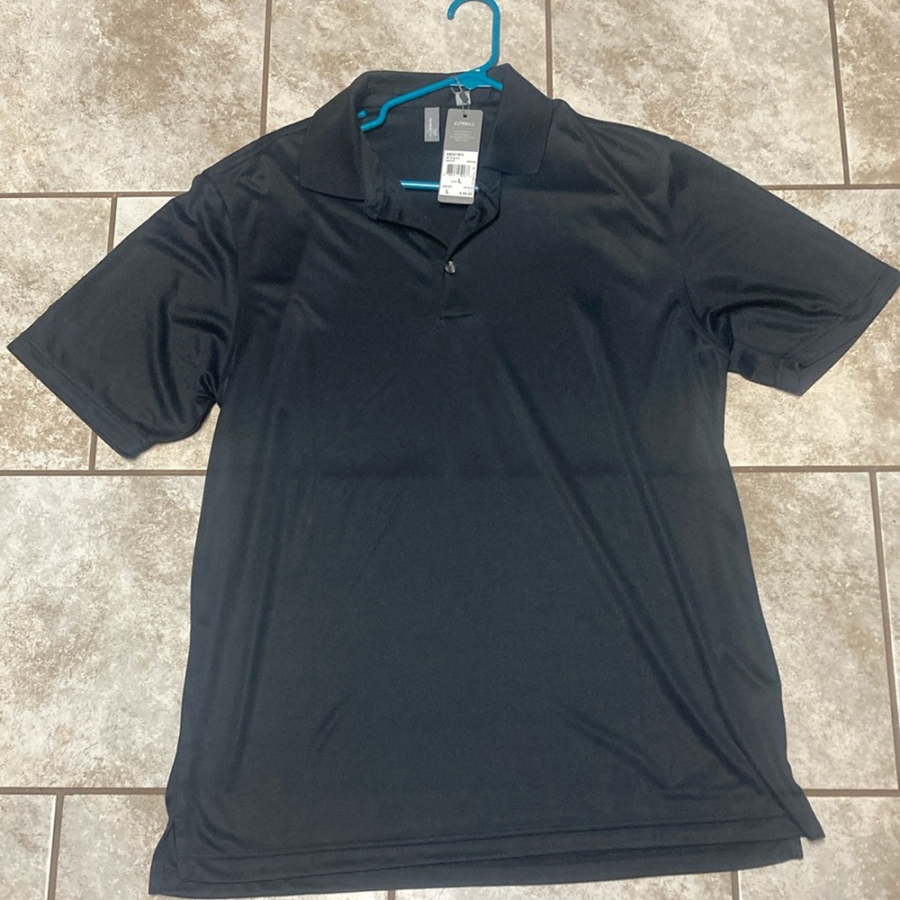 NWT Ashworth Black Golf Shirt L